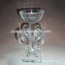 Tall Crystal Clear Candle Holder For Wedding Table Decoration